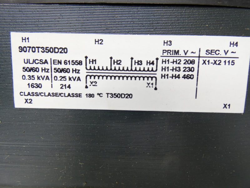 SQUARE D 9070T350D20 460V UNMP