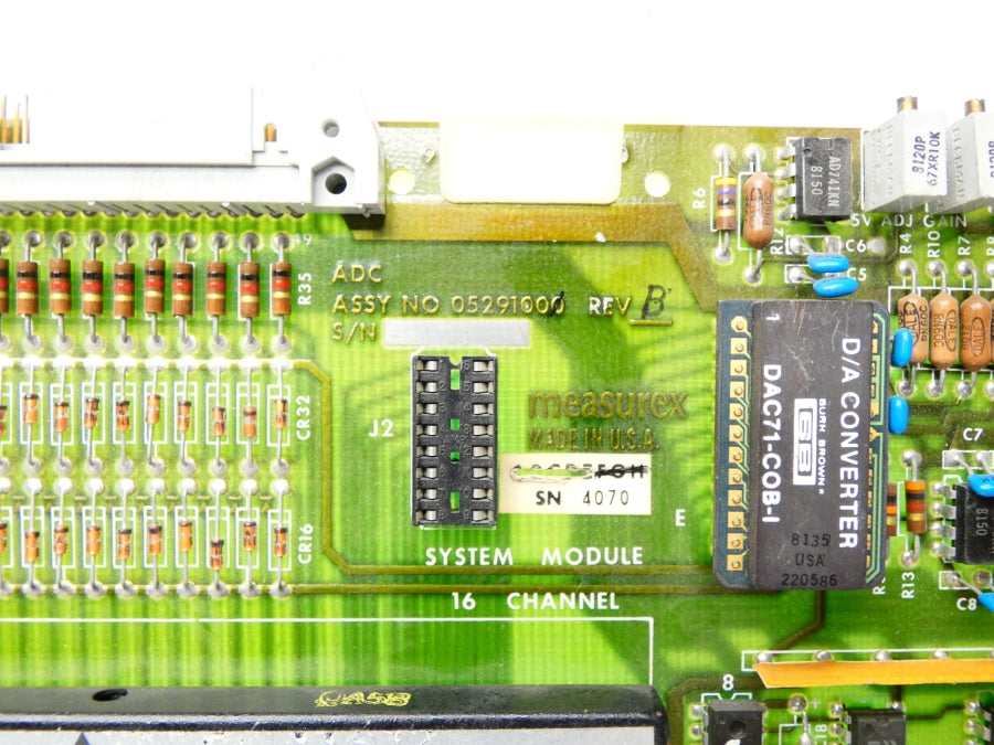 MEASUREX 05291000 REV. B UNMP