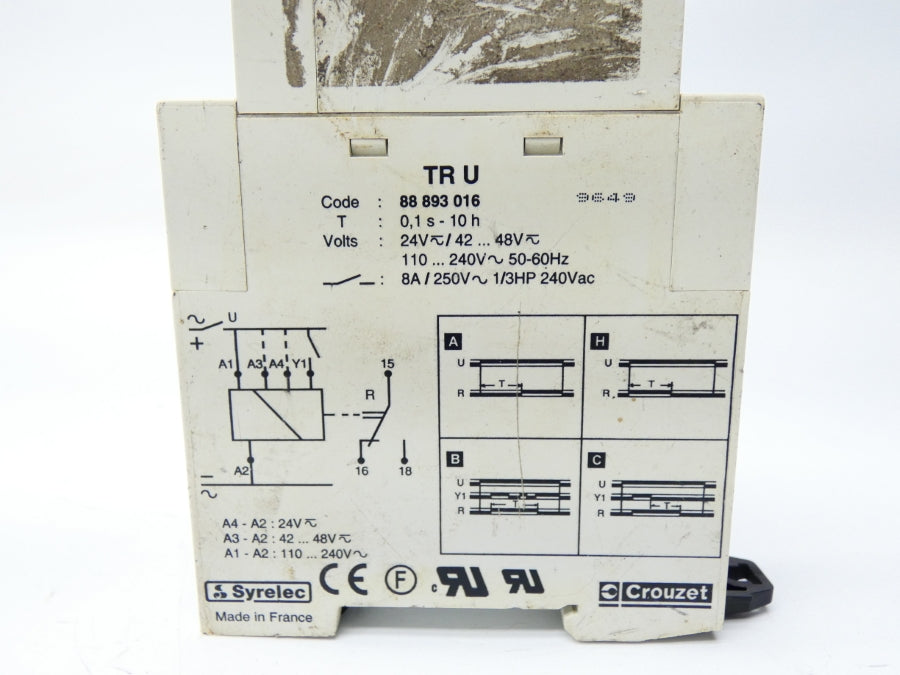 CROUZET 88893016TRU 24V 8A 0.1S-10H UNMP