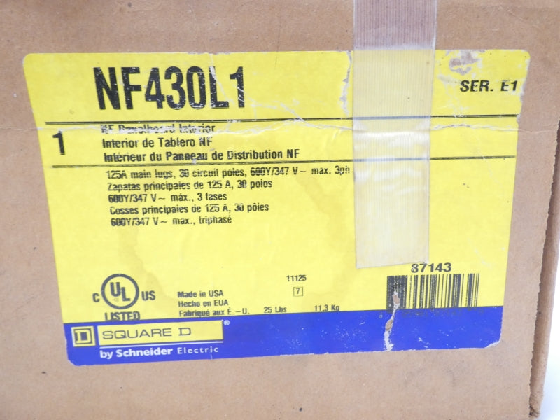 SQUARE D NF430L1  SER. E1 600/347V 125A NSMP