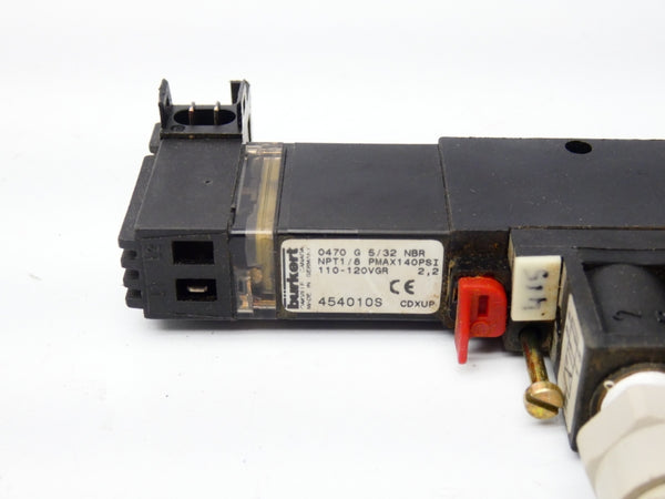 BURKERT 0470G5/32NBR 454010S 140PSI UNMP
