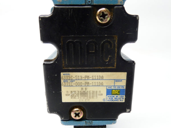 MAC 6331C-513-PM-111DA 110/120V 25-150PSI UNMP