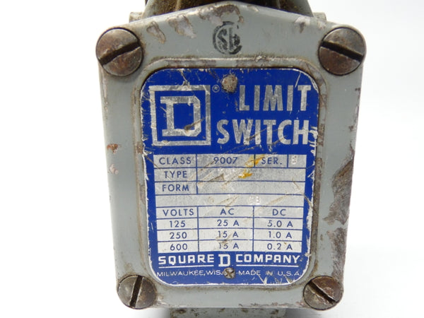 SQUARE D 9007TUB4 SER. B 600VAC 25A UNMP