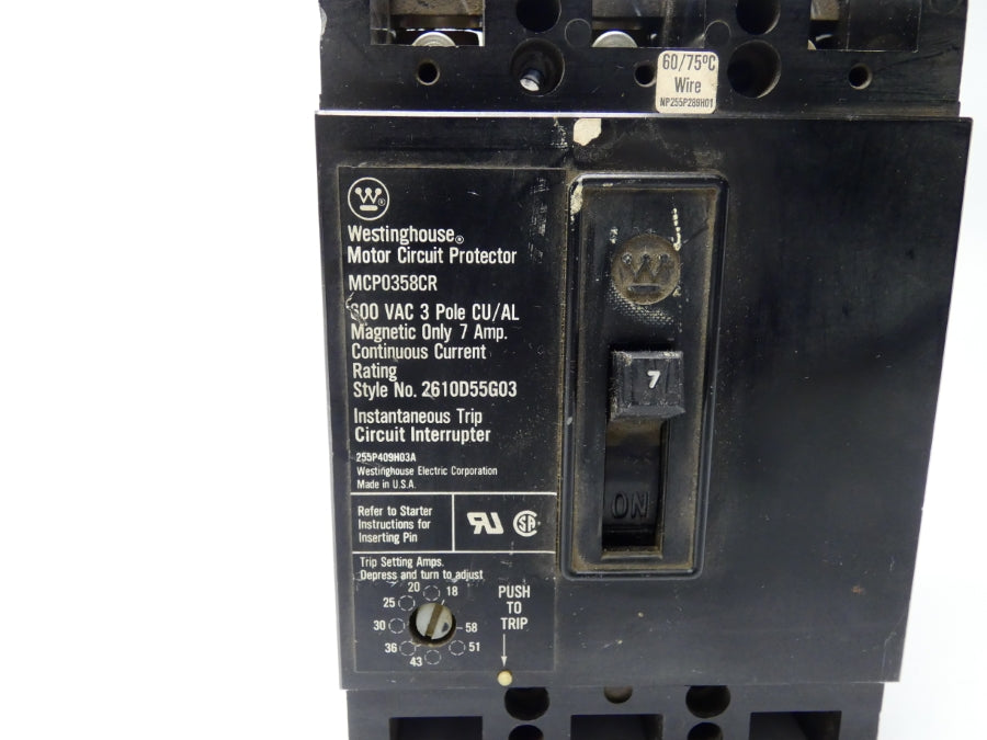 WESTINGHOUSE MCP0358CR 600V 7A NSNP