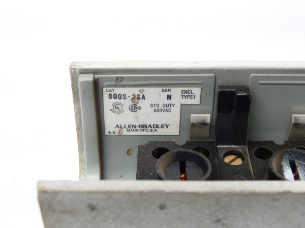 ALLEN BRADLEY 800S-2SA SER. M 600V UNMP