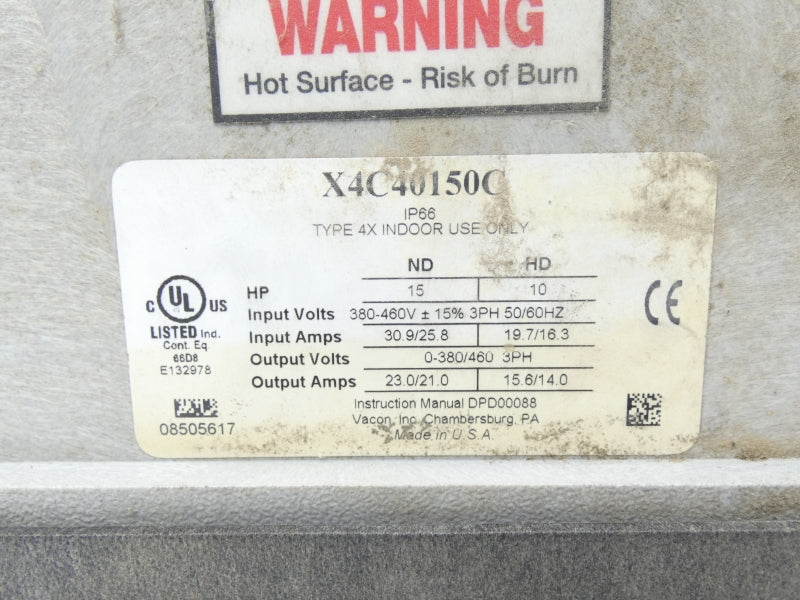 VACON X4C40150C 380-460V 30.9/25.8A UNMP