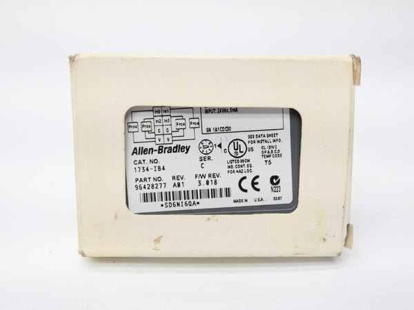 ALLEN BRADLEY 1734-IB4 SER. C REV. A01 F/W 3.018 24VC NSMP