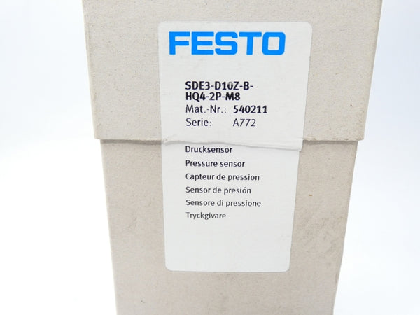 FESTO SDE3-D10Z-B-HQ4-2P-M8 540211 24VDC NSMP