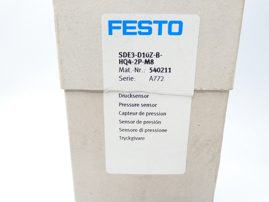 FESTO SDE3-D10Z-B-HQ4-2P-M8 540211 24VDC NSMP