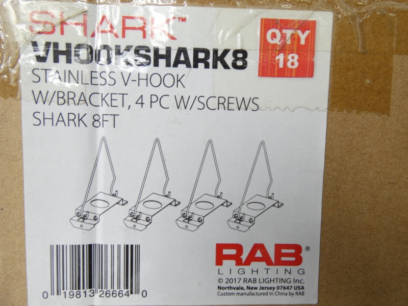 RAB LIGHTING SHARK VHOOKSHARK8  NSMP
