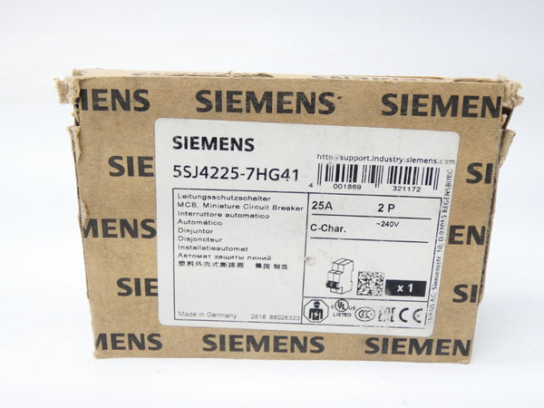 SIEMENS 5SJ4225-7HG41 240V 25A NSMP