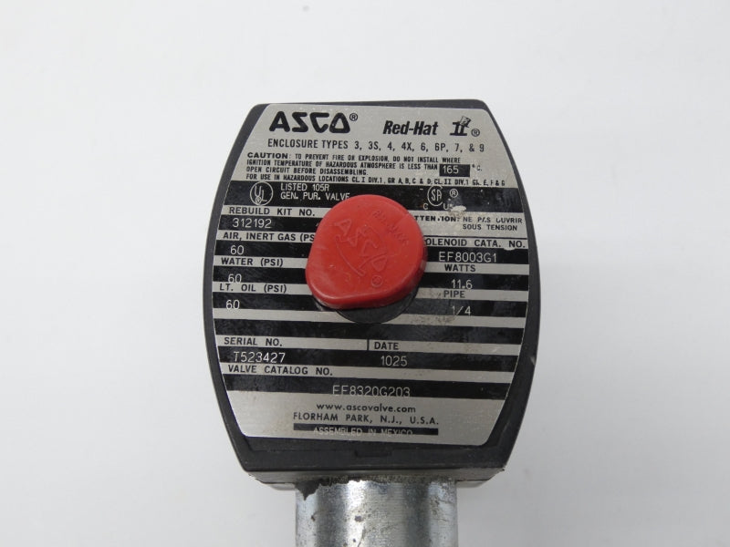 ASCO EF8320G203 24DC 60PSI 1/4" UNMP