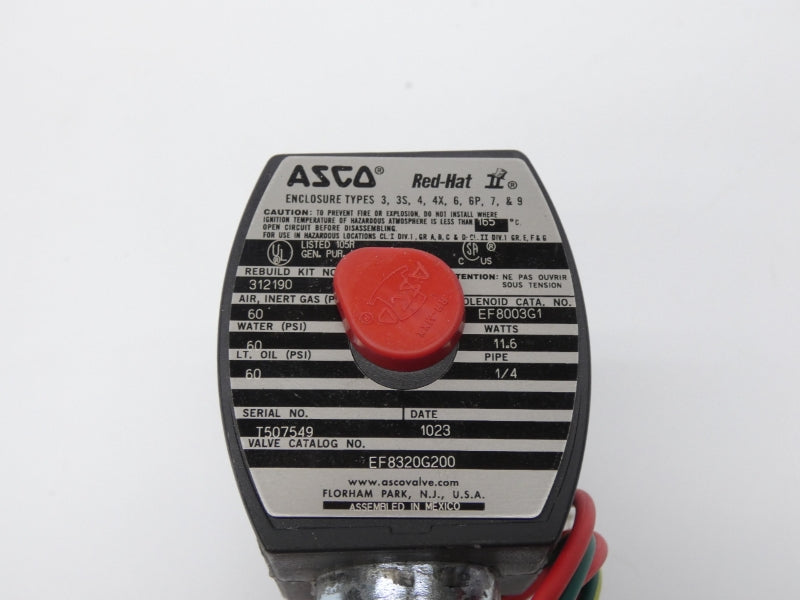 ASCO EF8320G200 24DC 60PSI 1/4" NSNP