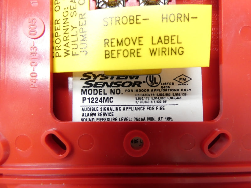 SYSTEM SENSOR P1224MC 24V NSMP