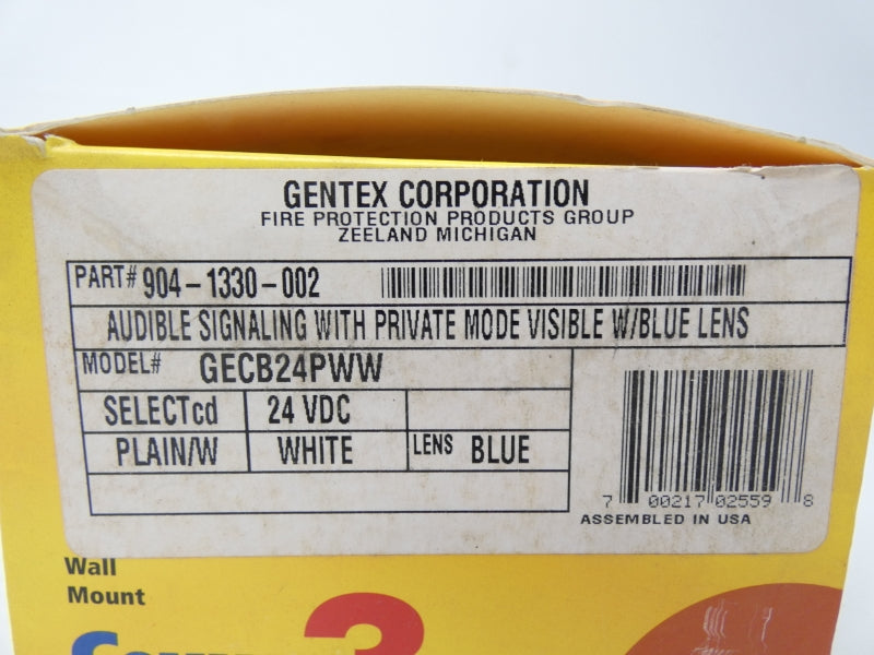GENTEX CORPORATION GECB24PWW 24VDC NSMP