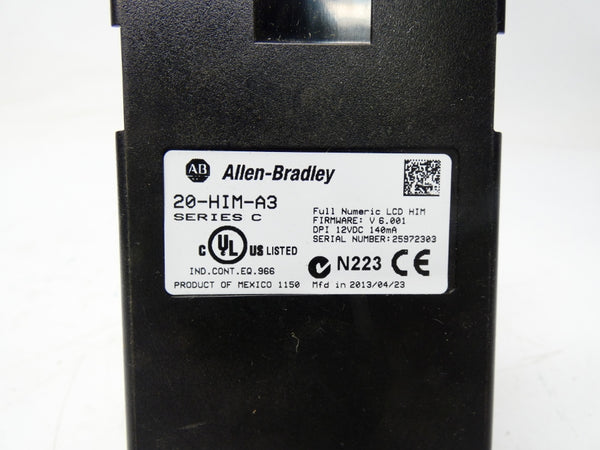 ALLEN BRADLEY 20-HIM-A3 SER. C F/W 6.001 12VDC UNMP