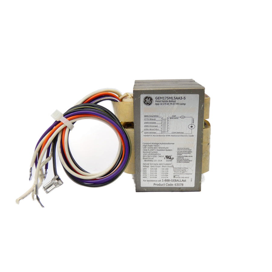 GENERAL ELECTRIC GEM175ML5AA3-5 480V (AS PICTURED) NSNP