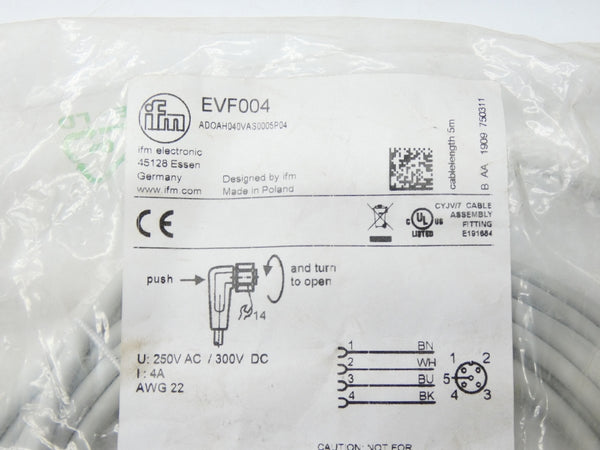 IFM EFECTOR EVF004 ADOAH040VAS0005P04 NSMP