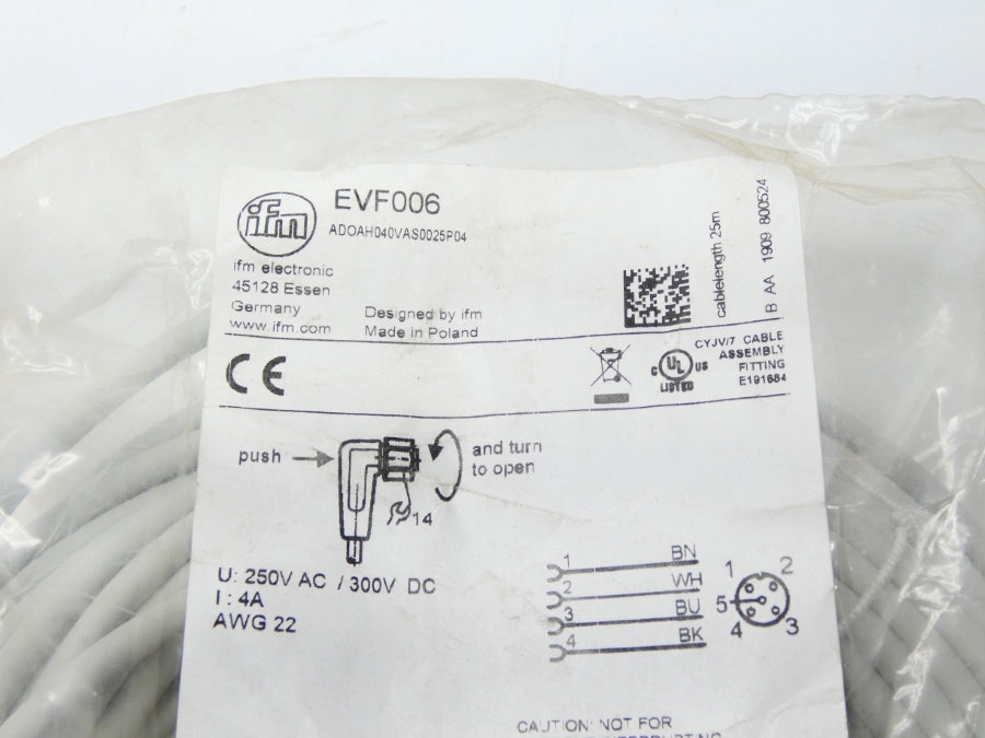 IFM EFECTOR EVF006 ADOAH040VAS0025P04 NSMP
