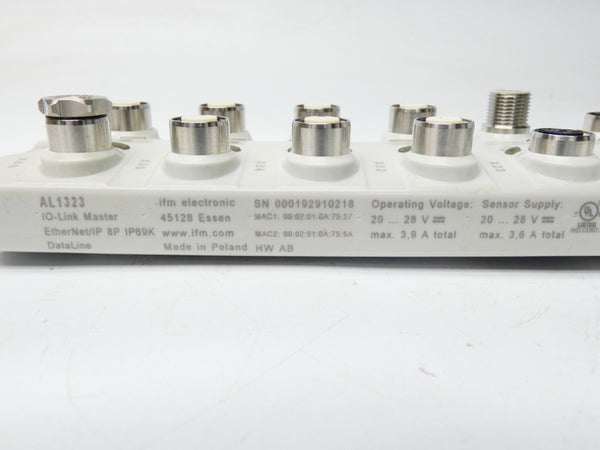 IFM EFECTOR AL1323 IO-LINKMASTERDLEIP8PIP69K 20-28V 3.9A NSMP