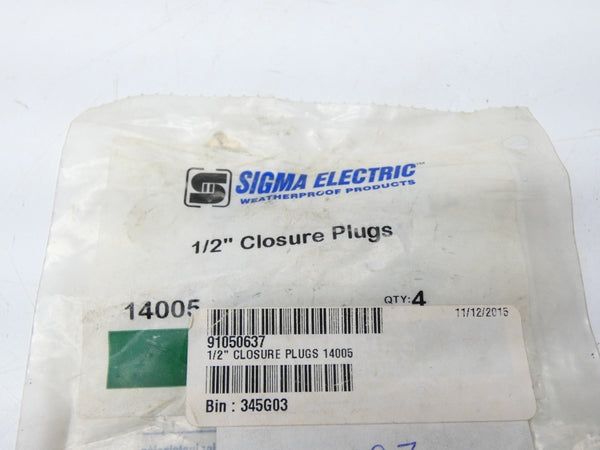 SIGMA ELECTRIC 14005 1/2" (PKG OF 4) NSMP