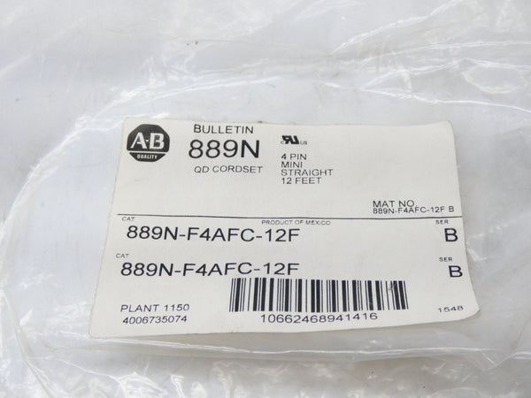 ALLEN BRADLEY 889N-F4AFC-12F SER. B 600V 10A NSMP
