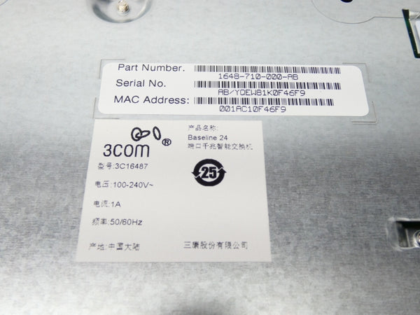 3COM 3C16487 2824-SFP 100-240V 1A NSMP