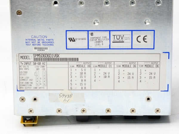 POWER-ONE SPM5D6D6D1V6K 115/230VAC 15/30A NSNP