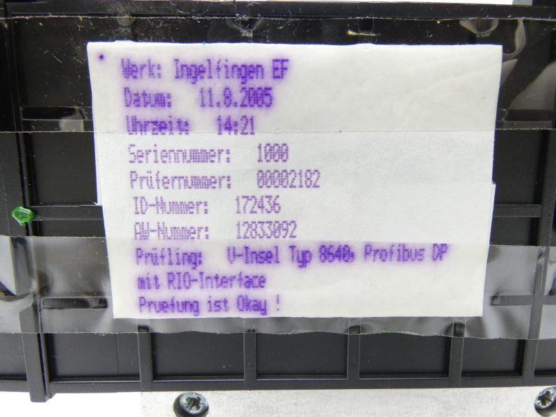 BURKERT 8640 00172436 NSMP