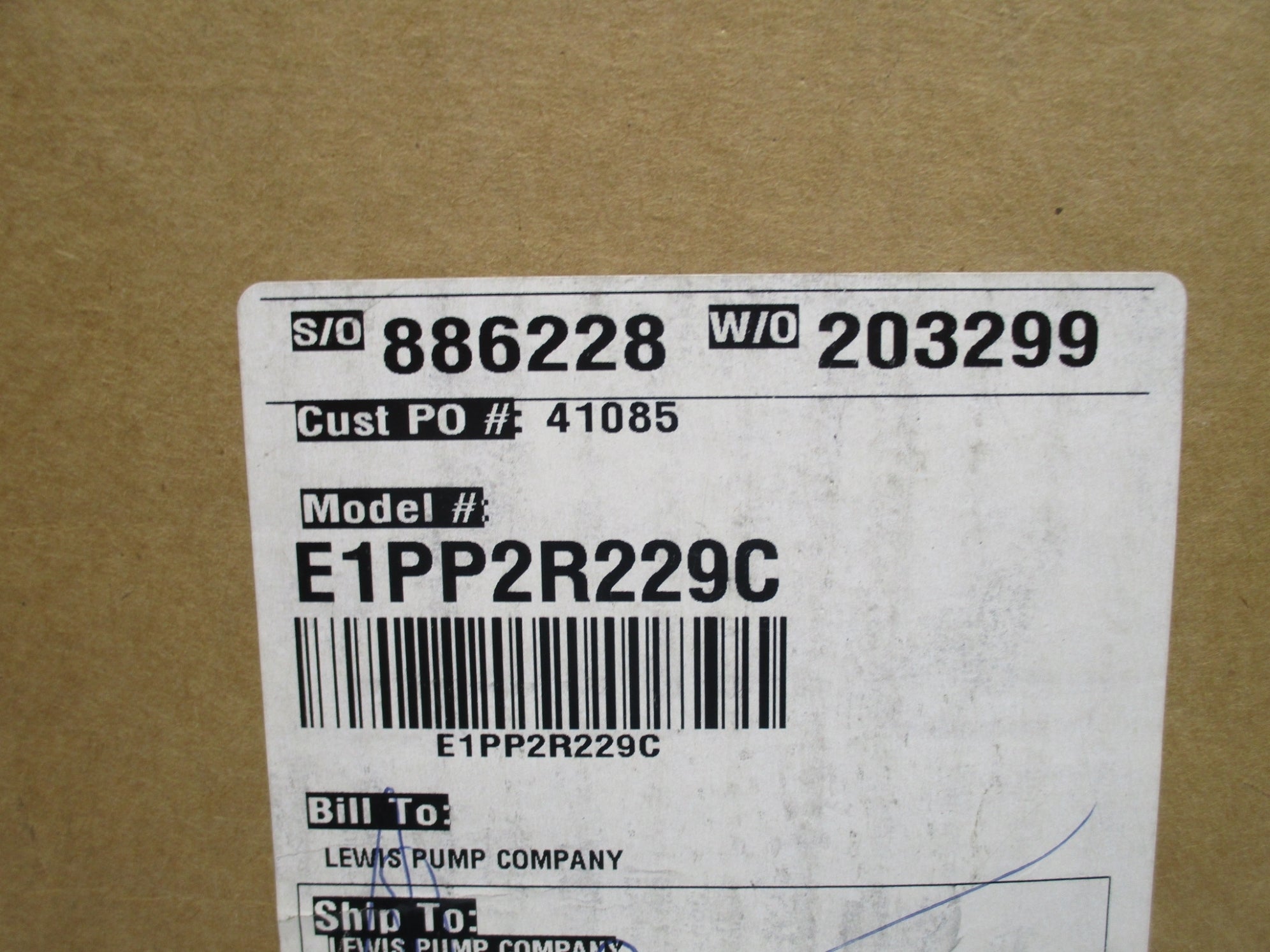 VERSA MATIC E1PP2R229C NSFS