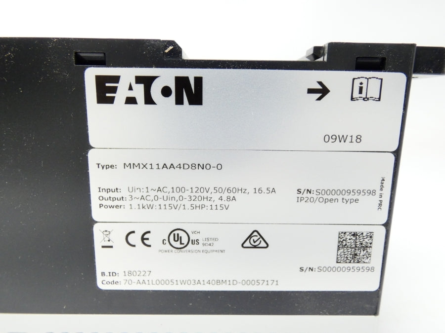 EATON MMX11AA4D8N0-0 F/W FW0062V014 100-120V 16.5A NSMP