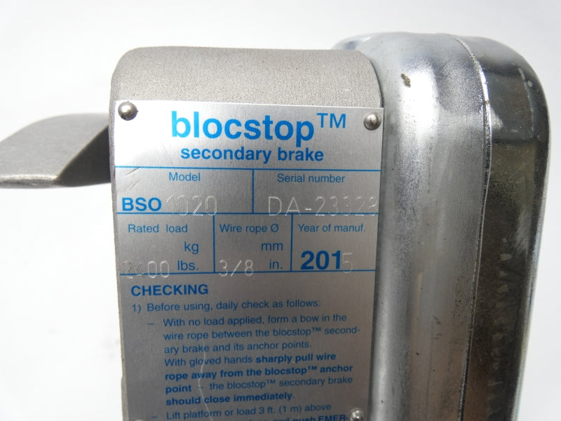 BLOCSTOP BSO1020 3/8" NSNP