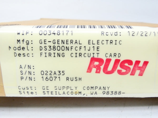 GENERAL ELECTRIC DS3800NFCF1J1E NSMP