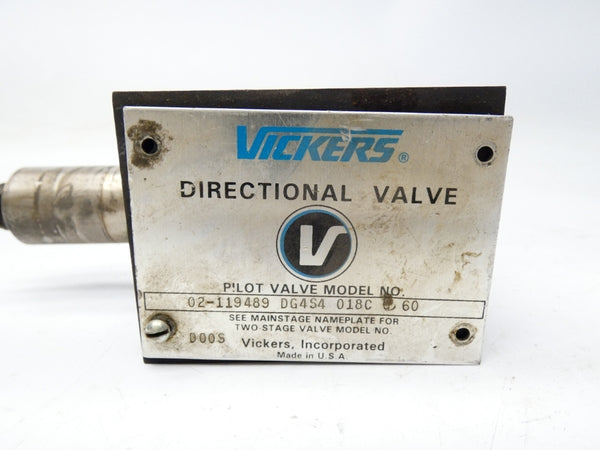 VICKERS DG4S4018CB60 02-119489 (AS PICTURED) UNMP