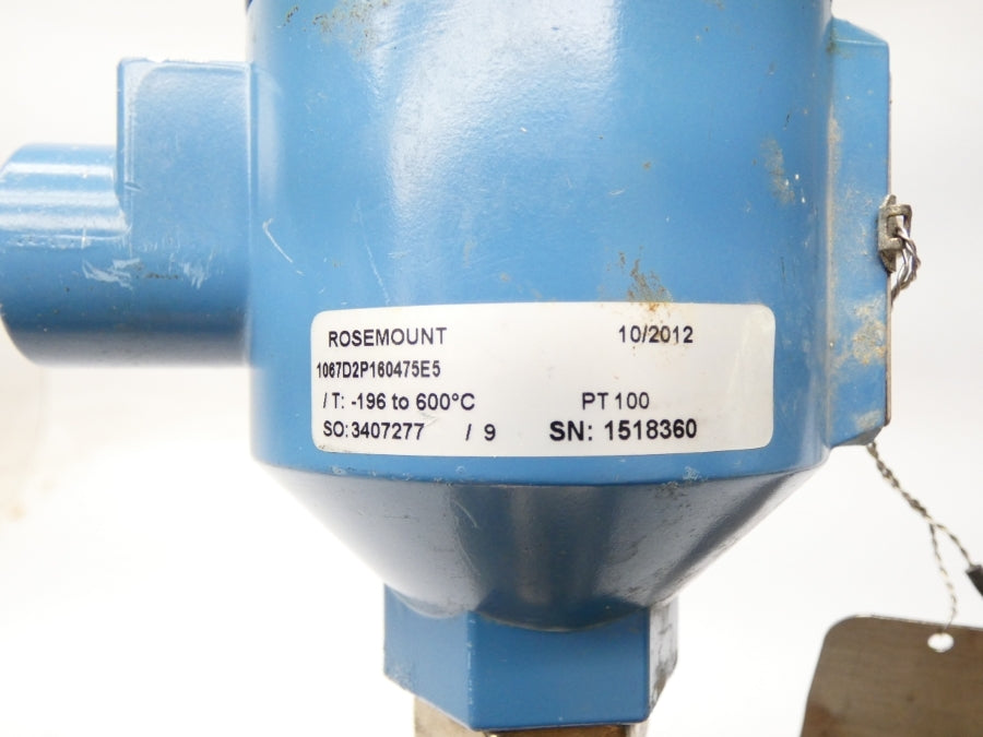 ROSEMOUNT 1067D2P160475E5 -196-600C 1" NSNP