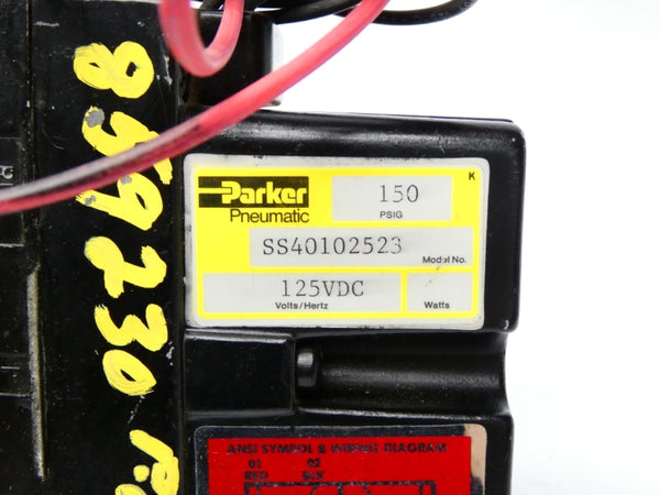 PARKER SS40102523 125VDC 150PSI UNMP
