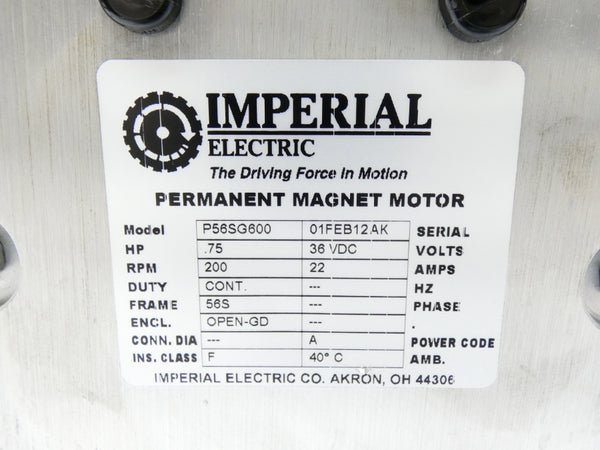 IMPERIAL ELECTRIC P56SG600 36VDC 22A NSNP