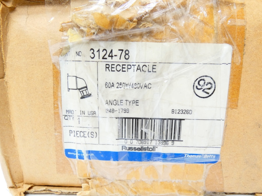 THOMAS&BETTS 3124-78 250/480VAC 60A NSMP