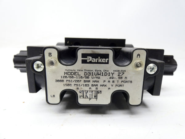 PARKER D31VW1D1Y27 120/110V .49-.58A 3000PSI NSNP