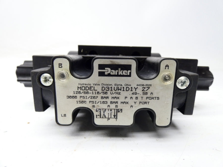 PARKER D31VW1D1Y27 120/110V .49-.58A 3000PSI NSNP