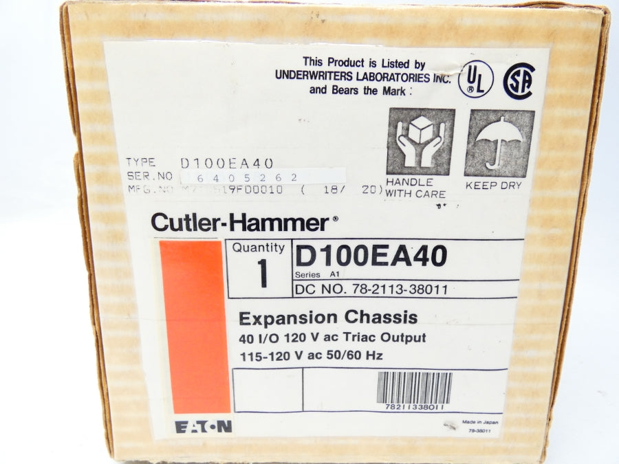 CUTLER HAMMER D100EA40 SER. A1 115-120V NSMP