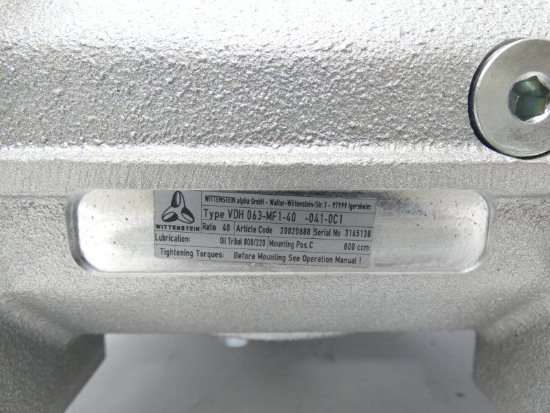 WITTENSTEIN VDH063-MF1-40-041-0C1 NSMP