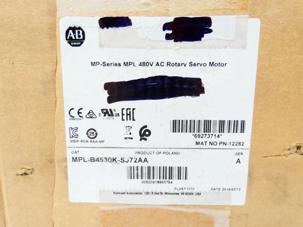 INDUSTRIAL SPARE PART MPL-B4530K-SJ72AA SER. A 480V 11A NSMP
