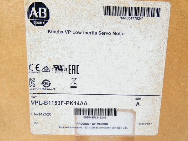 INDUSTRIAL SPARE PART VPL-B1153F-PK14AA SER. A 480V 8.88A NSMP