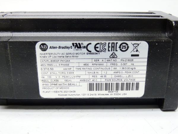 INDUSTRIAL SPARE PART VPL-B0632F-PK12AA SER. A 480V 1.2A NSMP