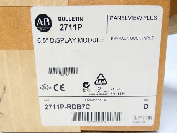 INDUSTRIAL SPARE PART 2711P-RDB7C SER. D NSMP