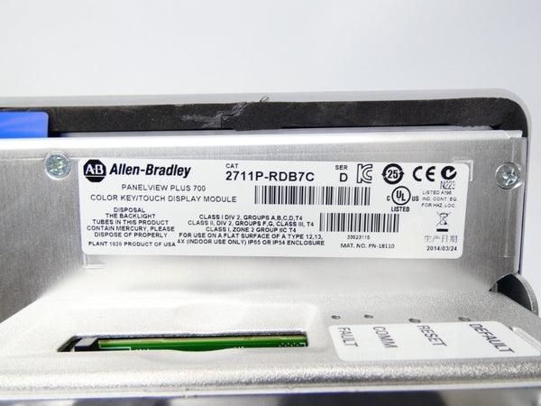 INDUSTRIAL SPARE PART 2711P-B7C1D2 SER. A NSMP