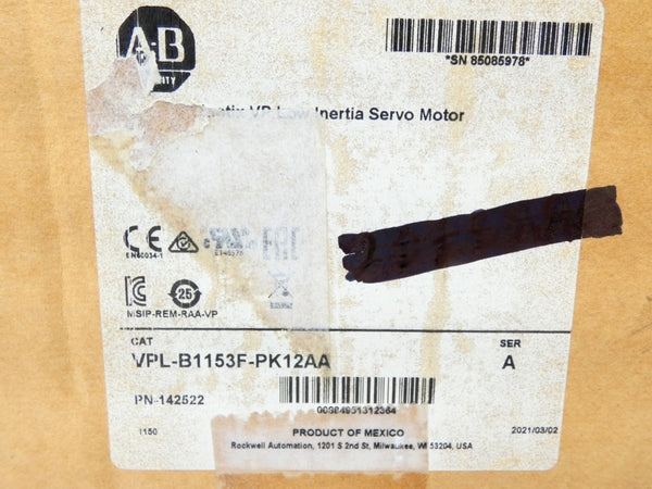 INDUSTRIAL SPARE PART VPL-B1153F-PK12AA SER. A DATE: 2021 NSFS