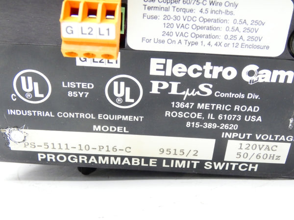 ELECTRO CAM PS-5111-10-P16-C 120VAC UNMP