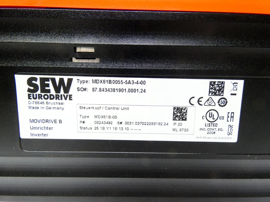 SEW EURODRIVE MDX61B0055-5A3-4-00 NSNP